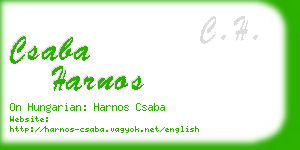 csaba harnos business card